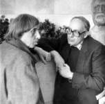 (слева направо): Север Гансовский и Иссай Розет (Самарканд). 1988, Киев.