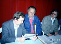 (слева направо): Сергей Казанцев (Екатеринбург), Владислав Крапивин (Екатеринбург), Александр Больных (Екатеринбург).