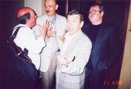 (слева направо): Дмитрий Каралис (С.-Петербург) с актерами С. Лосевым и Б. Смолкиным