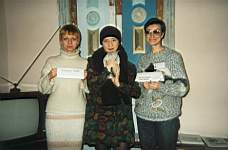 (слева направо): Ольга Рачеенкова (Екатеринбург), Римма Кульгильдина (Уфа), Ольга ? (Екатеринбург)