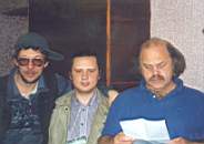 (слева направо): Валерий Смолянинов (С.-Петербург), Владимир Банников (Москва), Святослав Логинов (С.-Петербург)