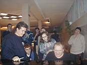 (слева направо): Константин Гришин (Москва), Дмитрий Ватолин (Москва), Леонид Каганов (Москва) (внизу), ?, Артур Бабаян (Усинск), ?, Юлий Буркин (Томск).