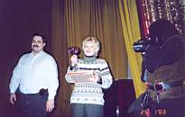 (слева направо): Дмитрий Володихин (Москва), Ольга Елисеева (Москва). 25.01.03.