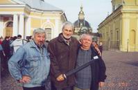 (слева направо): Николай Чадович (Минск), Геннадий Прашкевич (Новосибирск), Юрий Брайдер (Минск)