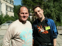 (слева направо): Алан дин Фостер (США), Максим Черепанов (Челябинск)