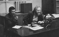 Вручение премии «Фант» за 1979 год (слева направо): Юрий Шмаков (Хабаровск), Игорь Можейко (Москва)